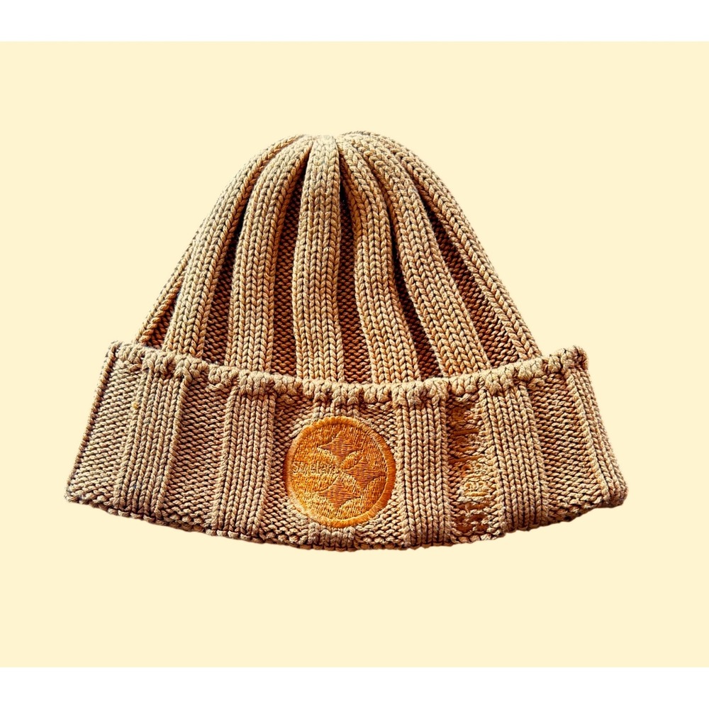 Reebok Beanie‎ Cotton Blend OSFA Gold Good Vintage Gorpcore Pittsburgh Steelers